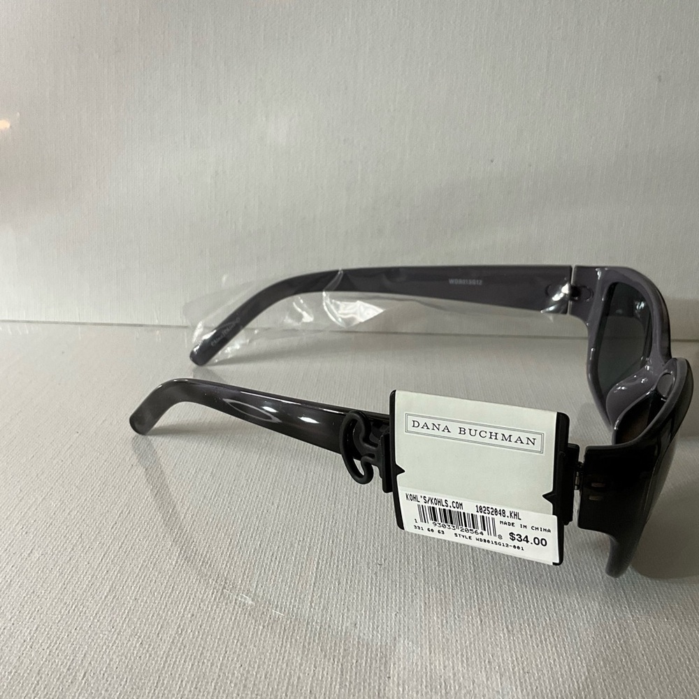 Dana Buchman Sleek Black Sunglasses - Picture 4 of 5